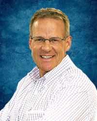 A photo of Dr. Robert Bowen against a blue background