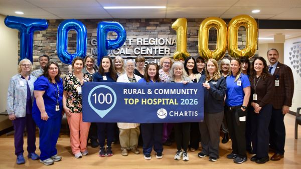 GRMC named a Top 100 Rural & Community Hospital for eighth year in a row by The Chartis Center for Rural Health