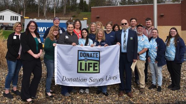 Potomac Valley Hospital honors National Donate Life Month with CORE Flag Raising Ceremony