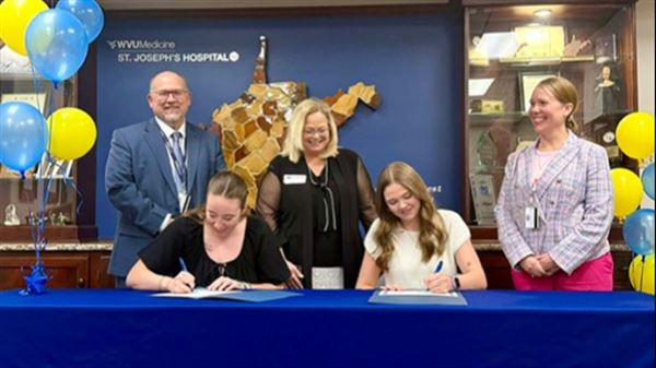 WVU Medicine St. Joseph’s Hospital Celebrates Aspiring Nurse Program Signing Ceremony