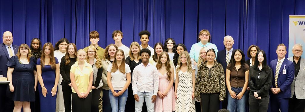 A group photo of the Berkeley County MedEd Program participants and education and healthcare officials.