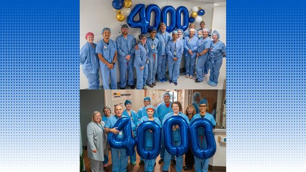 WVU Medicine Berkeley and Jefferson Medical Centers celebrate 4,000 robotic surgery milestone 
