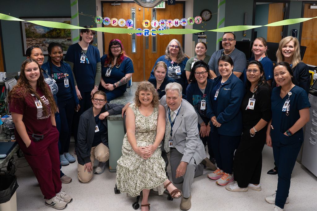 A gathering to honor Karen and Chuck Hodell's donation to WVU Medicine Berkeley Medical Center