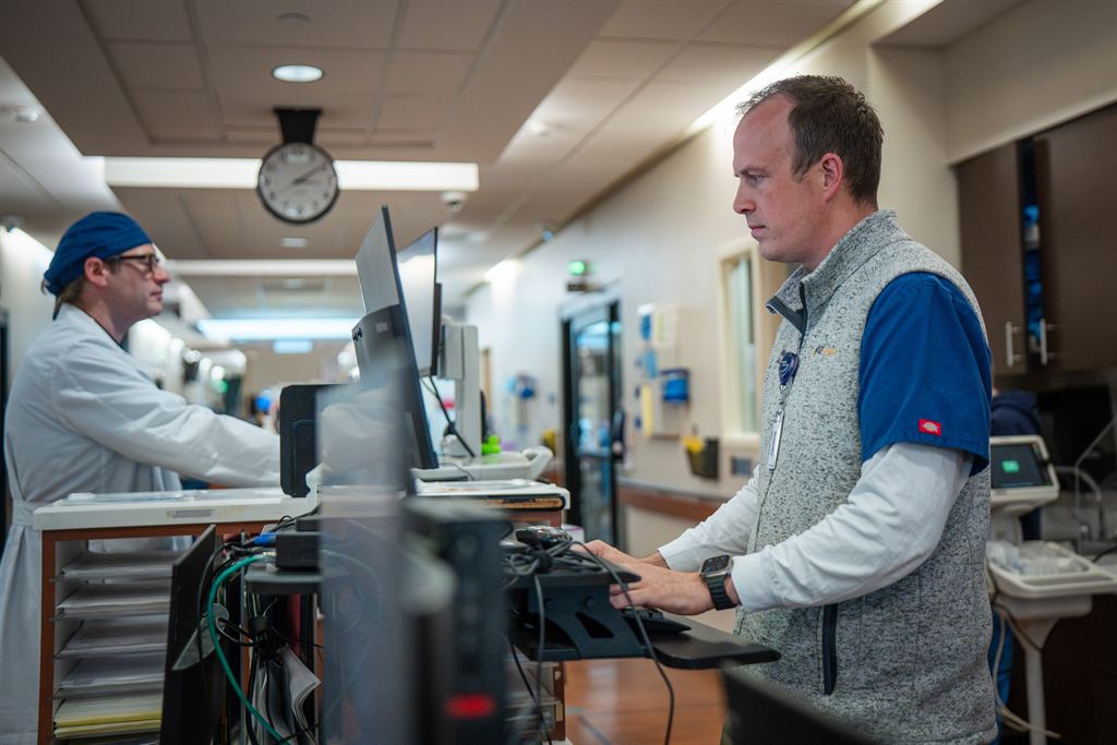 Dr. Deuell of WVU Medicine works in the Emergency Department at Berkeley Medical Center.