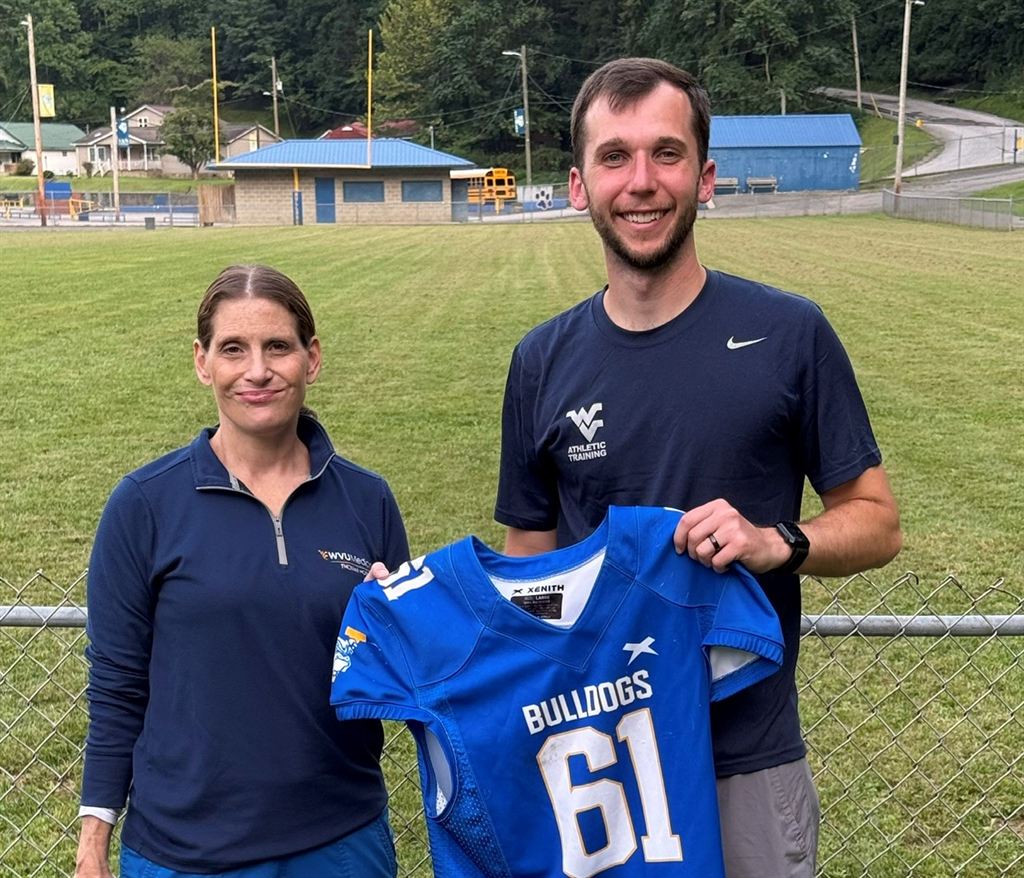 Lesleigh Barber-Thompson, PT and Daniel Hepner, PT, ATC visited Van High School to complete pre-season baseline concussion screens on all football athletes.