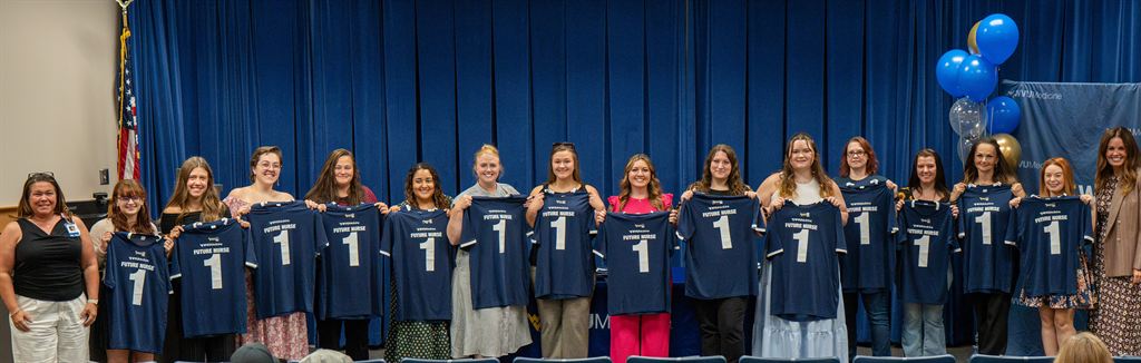 Aspiring Nurses Program students pose for a photo
