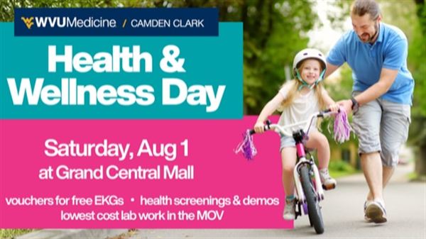 WVU Medicine Camden Clark Health & Wellness Day returns to Grand Central Mall Saturday, Aug. 1 