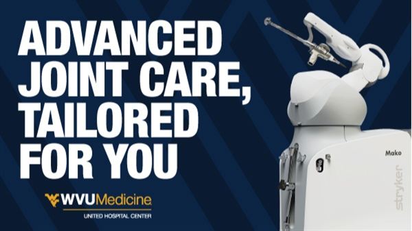 WVU Medicine United Hospital Center now offering highly advanced Mako SmartRobotics™ for total knee and total hip replacement