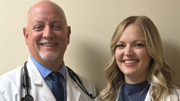 Two generations of physicians team up to care for patients at WVU Medicine Fay-West Primary Care