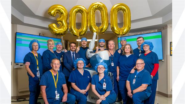 PCH Orthopedic Center completes 3,000th robotic-assisted joint replacement
