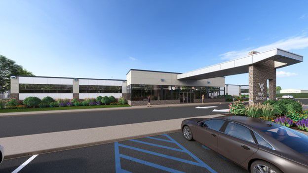 An artist's rendering of the Elkins corridor project