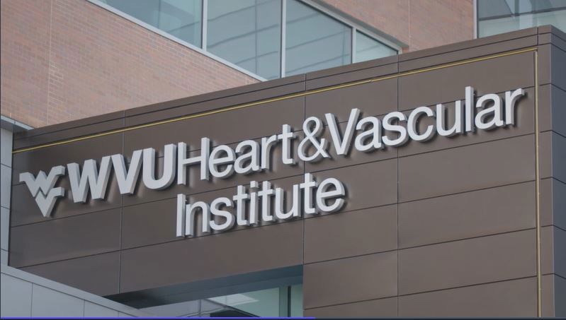 WVU Heart and Vascular Institute sign