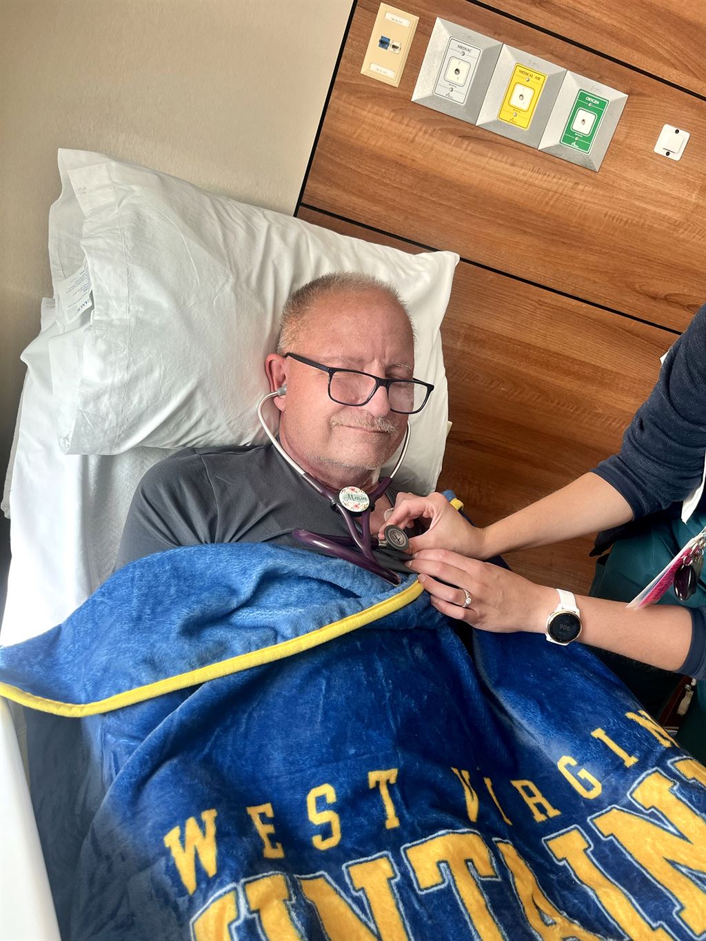 On the day he was finally discharged from the hospital, John Mawyer listened to the beat of his new heart for the first time. 